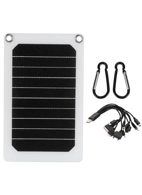 Portable Solar Panel Charger Monocrystalline Restart Function 6W 6V for Outdoor Charging