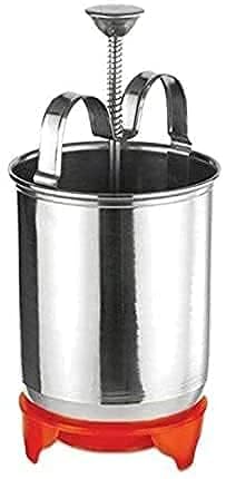 DHARMINSON Impex Shaped and Crispy Mendu Vada Maker The Ultimate Medu Vada Maker Machine Medu Vada and Donut Maker Stainless Steel for Homemade Donuts and Medu Vadas Stainless Steel - Image 1