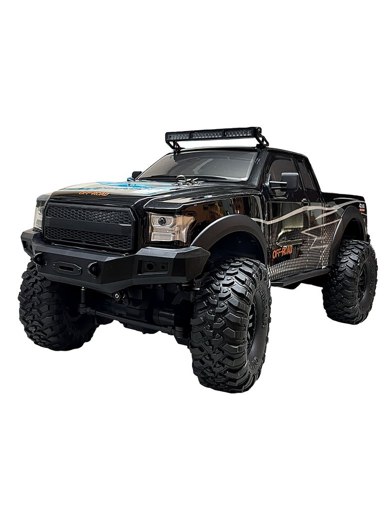 مايتويز سيارتي 1/10 مقياس سيارة زحف RC 4WD تحكم عن بعد شاحنة الطرق الوعرة - زاحف صخري من فئة الهوايات مع هيكل صلب ABS، محرك عالي القوة 540، أضواء LED، وبطارية قابلة للشحن 7.4V - سرعة قصوى 15 كم/س - Image 2