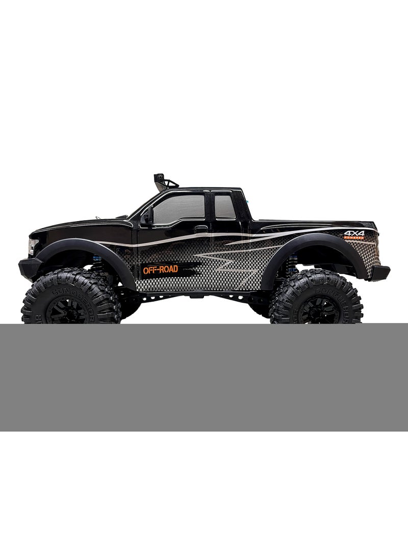 مايتويز سيارتي 1/10 مقياس سيارة زحف RC 4WD تحكم عن بعد شاحنة الطرق الوعرة - زاحف صخري من فئة الهوايات مع هيكل صلب ABS، محرك عالي القوة 540، أضواء LED، وبطارية قابلة للشحن 7.4V - سرعة قصوى 15 كم/س - Image 3