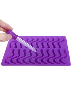 TOPINCN Chocolate Mold Silicone Candy Mold Reusable Microwave Freezer Dishwasher Safe Gummy Worms Shaped Pans For Making Pudding Cookies Chocolate Diy  - Image 2