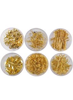 eshoppee eshoppee Jewellery Making Material Fitting Kit Includes Jump Ring, Lobster Claps,Keel, Kunda, Necklace End Locking, Earring, Ring  - Image 1