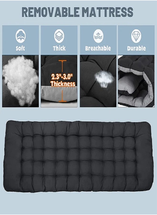 CS Folding Camping Bed Double Layer Oxford Strong Heavy Duty Sleeping Cots with Carry Bag  - Image 4