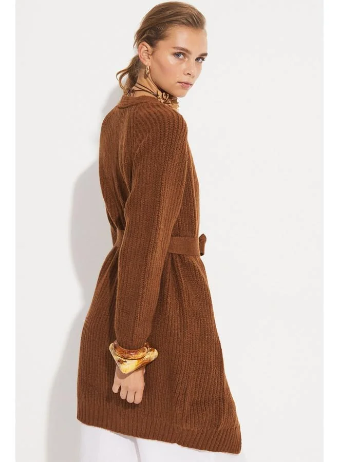 جون June Knitwear Cardigan Brown