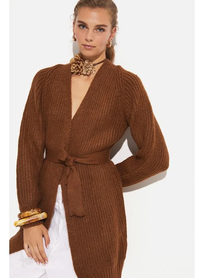 جون June Knitwear Cardigan Brown