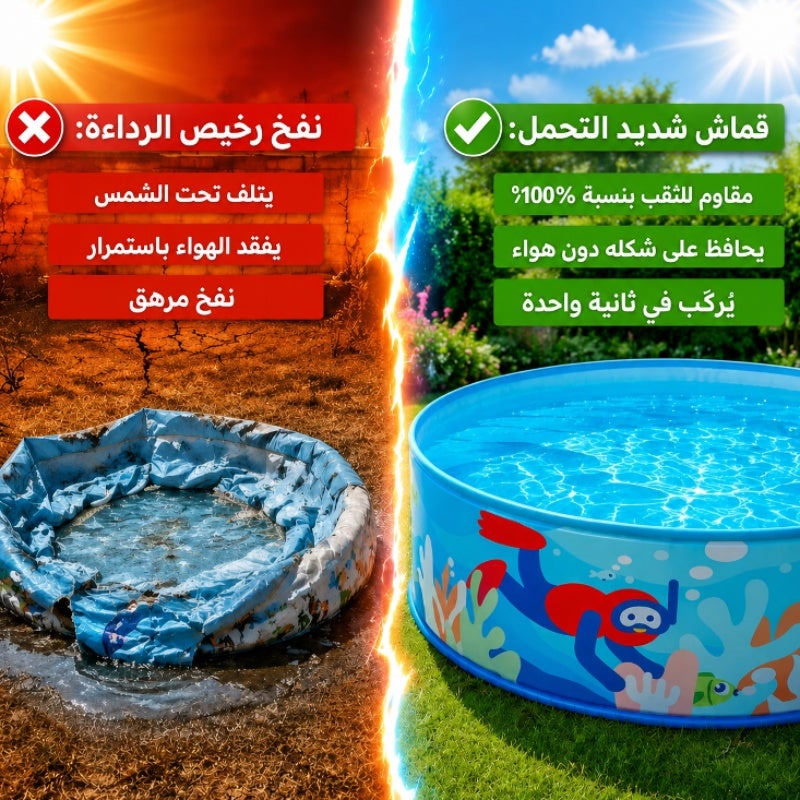 Large Inflatable Outdoor Family Swimming Pool - Recreational Blow Up Pool - Image 2