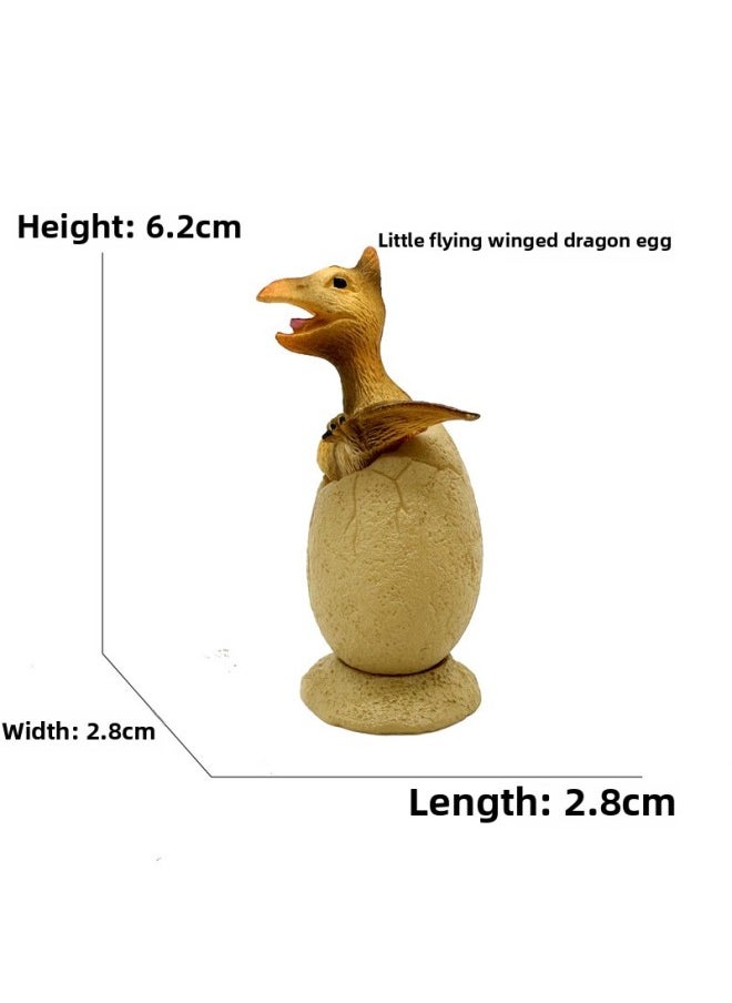 null - Simulation Dinosaur Egg Suit 8 Pterosaurs Tyrannosaurus Raptor Swollen Head Dragon Egg Dinosaur Egg Hand-made Model-Color:5068 Dinosaur Egg Set (184g) - Image 1
