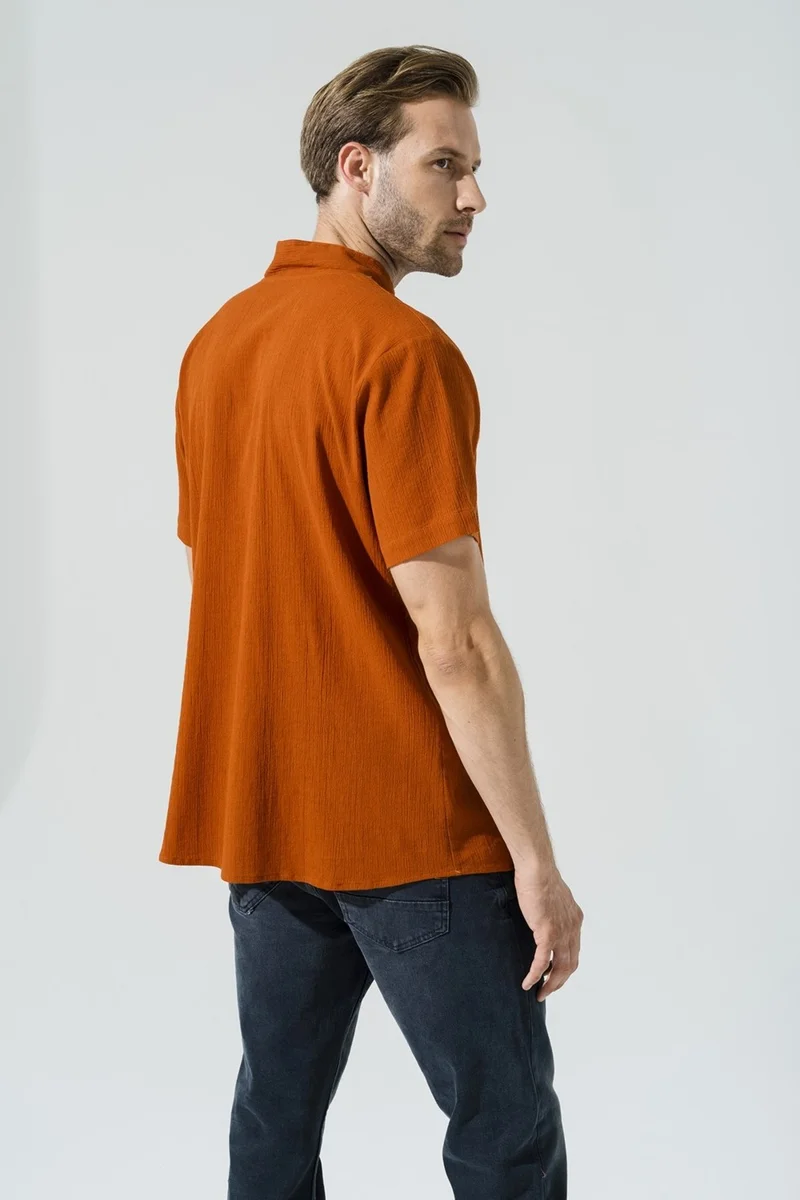 فور يو مان Organic Star Collar Kiemit Shirt S27069