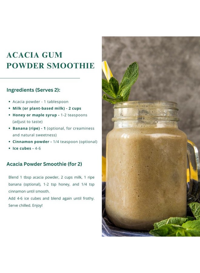 Nutriwish Gum Acacia Powder, 200 g - Dink | Vegan | All Natural | Healthy Ingredient - Image 4