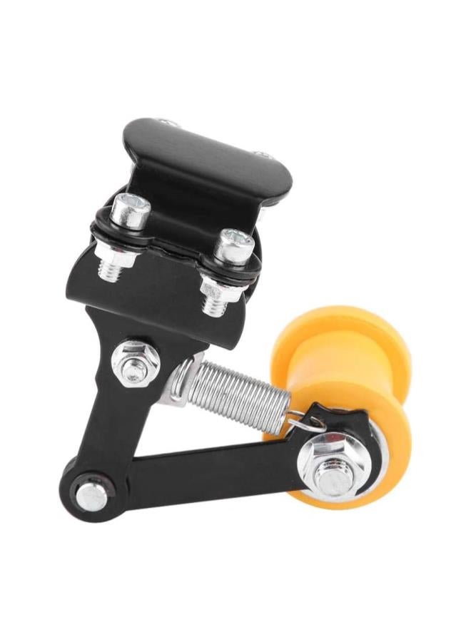 Generic Motorcycle Chain Tensioner, Universal Motorcycle Chain Tensioner Adjusters Chain Tension Bolt on Roller(Black)  - Image 1