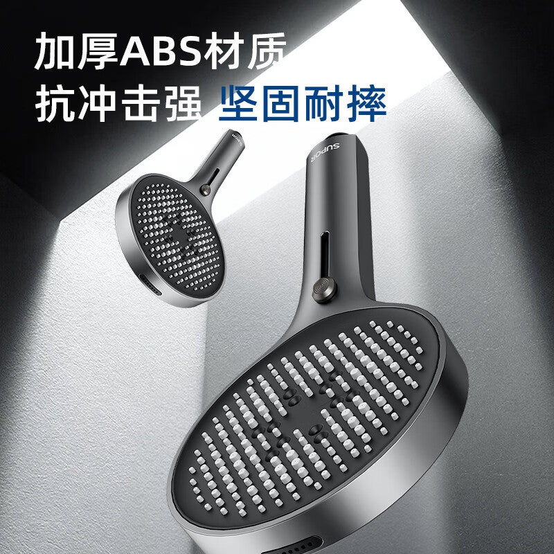 SUPOR Turbo-Powered Handheld Shower Head, High-Pressure Spray Nozzle, Showerhead with Adjustable Water Flow, Spray Gun, Gray S - Image 4