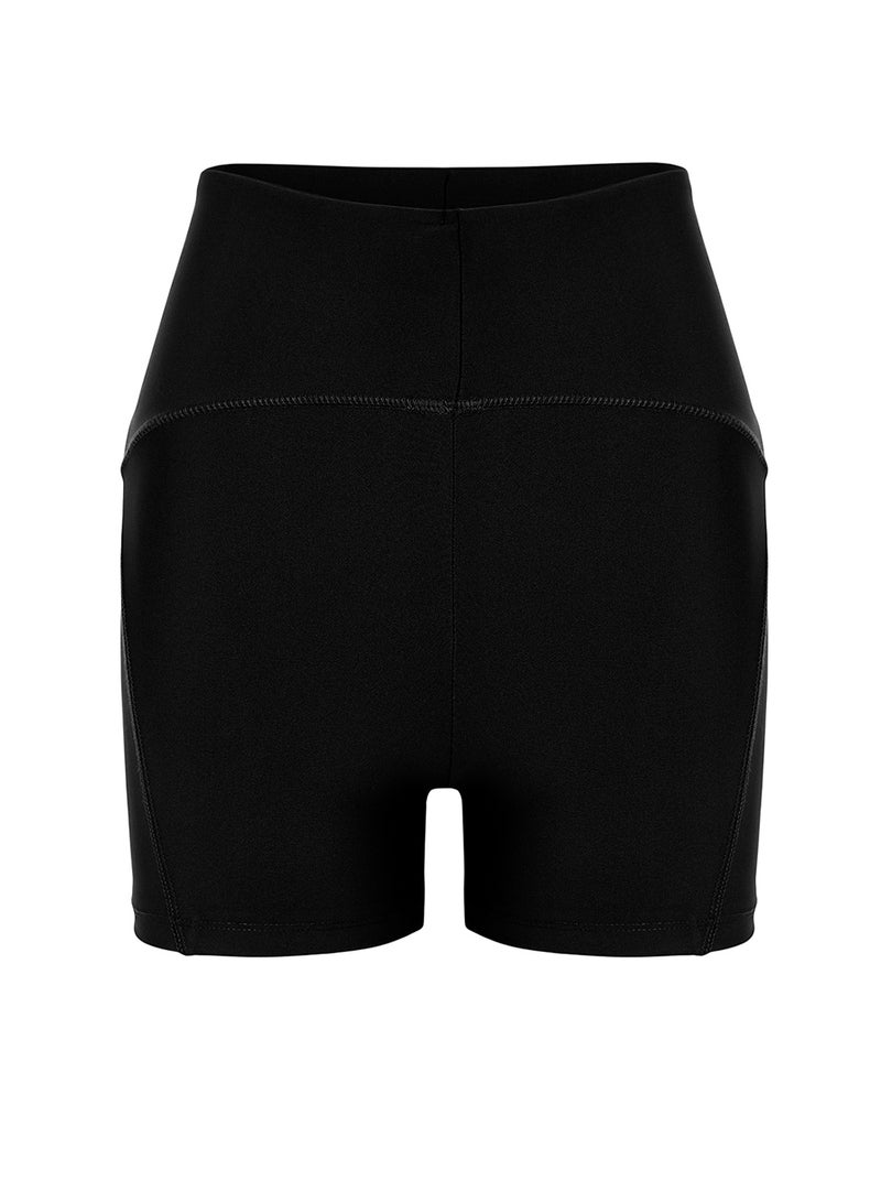 trendyol Black Restorer Knitted Sports Shorts/Short Leggings TWOSS21SR0545 - Image 5