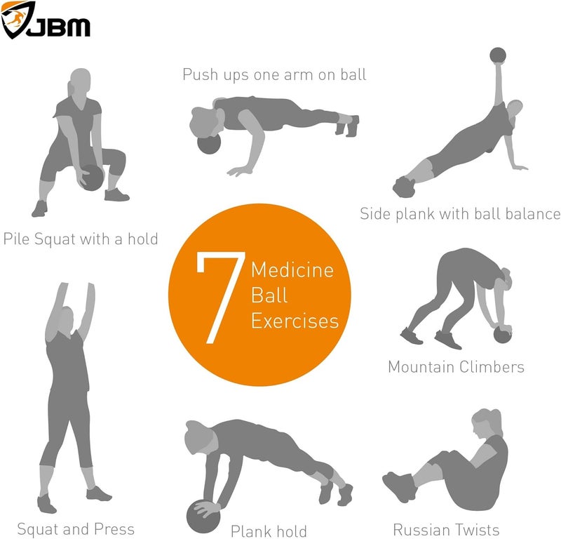 JBM Medicine Ball for Workouts Exercise Strength Training - Image 5