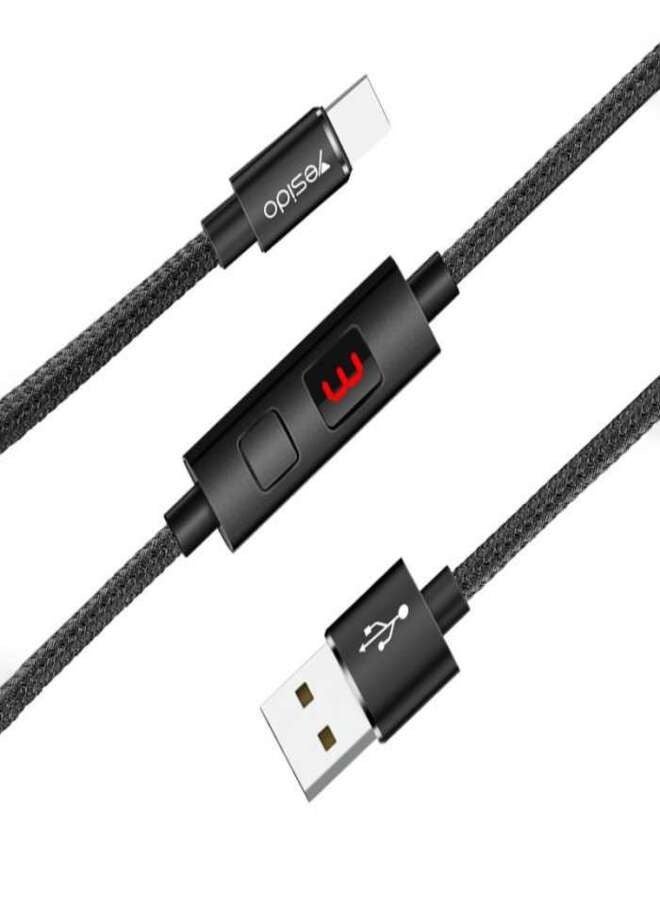 USB-C Cable with Timer to Stop Charging Automatically for Android Phones Yesido CA46