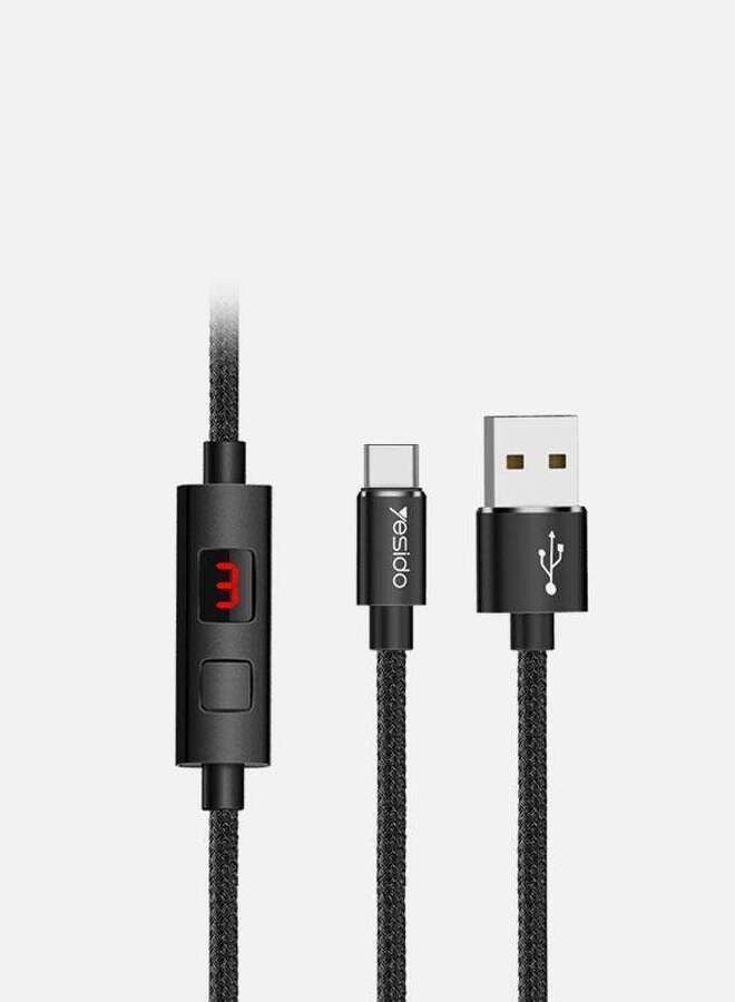 USB-C Cable with Timer to Stop Charging Automatically for Android Phones Yesido CA46