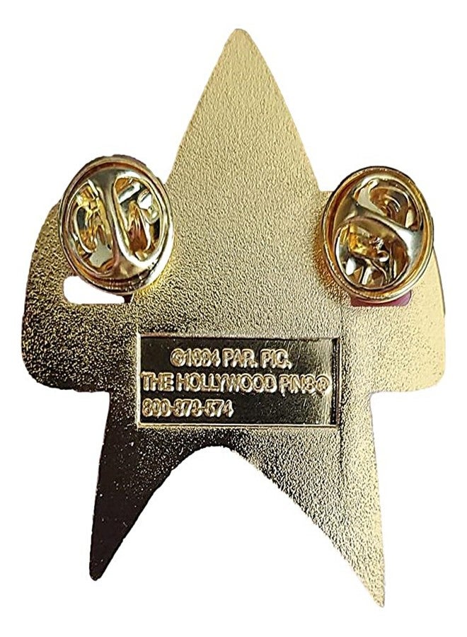 Star Trek Voyager Ds9 Communicator Replica Uniform Pin Gold - Image 2