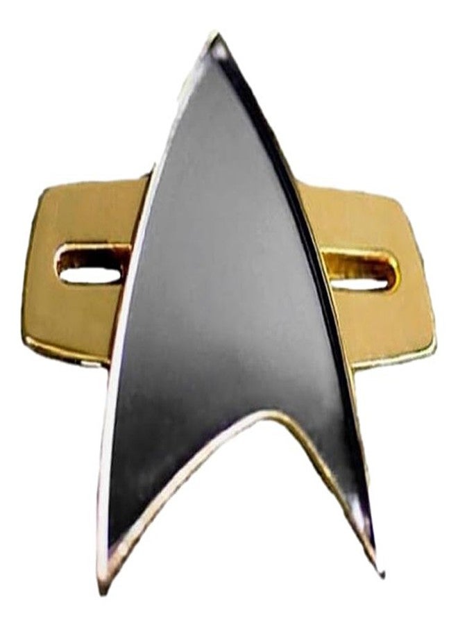 Star Trek Voyager Ds9 Communicator Replica Uniform Pin Gold - Image 1
