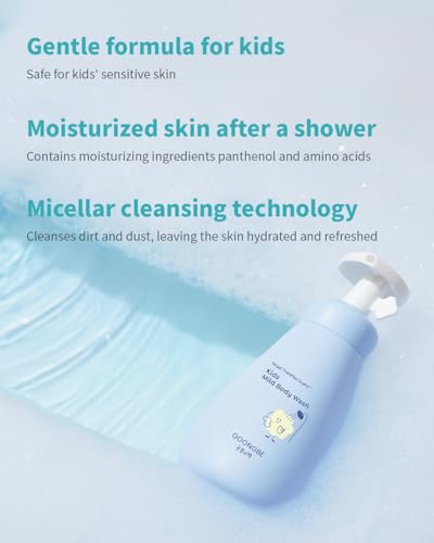 GOONGBE Kids' Mild Body Wash - Korean Kids Body Cleanser - Hydrating & Refreshing Low pH Soft Bubble Foaming with Panthenol and Amino Acids - Allergen Free Scent, 10.1 fl.oz. - Image 3