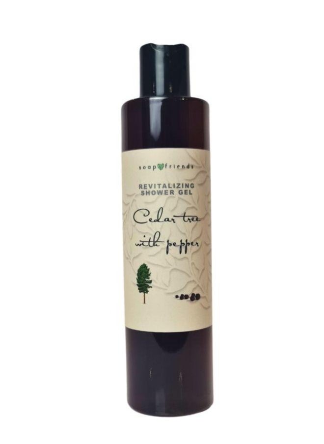Soap&Friends - Soap&Friends Cedarwood and Pepper Shower Gel with Moisturizing Avocado Oil - 250 ml - Image 1