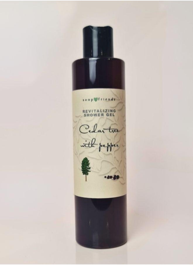 Soap&Friends - Soap&Friends Cedarwood and Pepper Shower Gel with Moisturizing Avocado Oil - 250 ml - Image 1