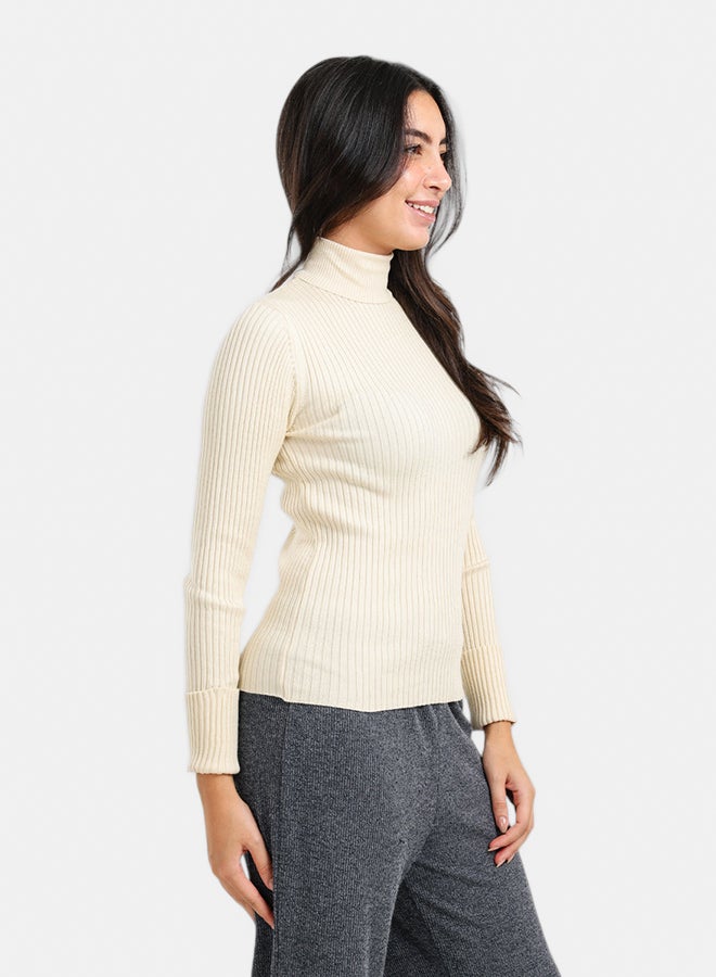 Carina Ribbed Turtleneck Pullover - Image 2