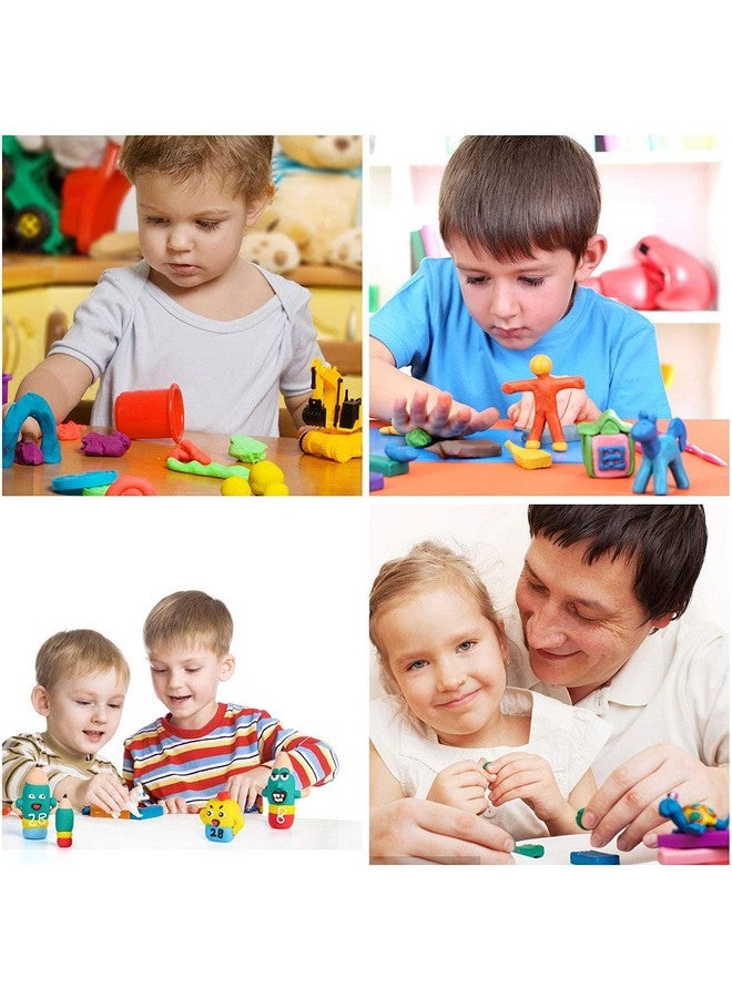 JULIANA Blue Crystal Soft Clay and Slimes Mud Putty Toy Transparent Magic Mud Non Toxic Kit Set for Kids and Adults (Pack of 3-Free 2 Glitters and activator) - Image 5