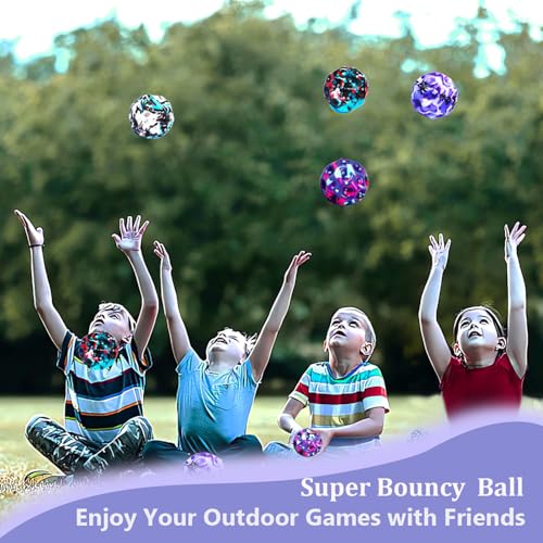 Tendry Extreme Super High Bouncing Ball Moon Shape, Improve Hand-Eye Coordination, Easy to Grip and Catch by Athletes as a Sport Training Balls (4 Pcs) - Image 2