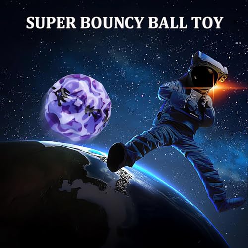 Tendry Extreme Super High Bouncing Ball Moon Shape, Improve Hand-Eye Coordination, Easy to Grip and Catch by Athletes as a Sport Training Balls (4 Pcs) - Image 4