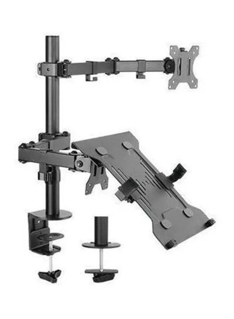Computer Monitor And Laptop Desk Mount Below 32 Inch Black