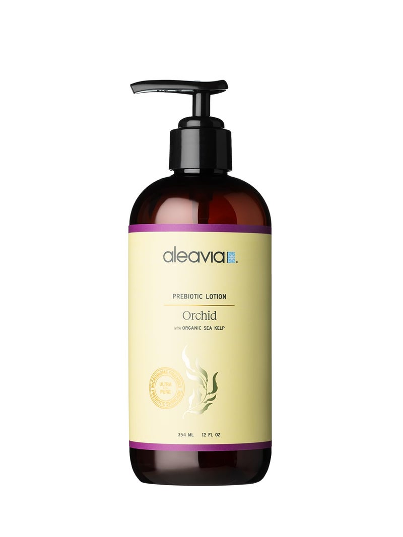Aleavia Orchid Prebiotic Body Lotion â€“ Lightly Scented, All-Natural Moisturizing Body Lotion with Organic Essential Oils for Soft, Smooth Skin â€“ 12 Oz - Image 1