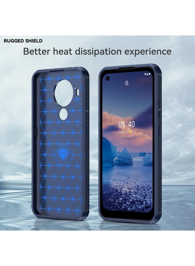 S-TOP Case For Nokia 5.4 Brushed Texture Carbon Fiber TPU Phone Case - Image 2
