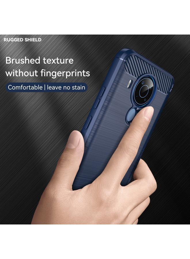 S-TOP Case For Nokia 5.4 Brushed Texture Carbon Fiber TPU Phone Case - Image 3