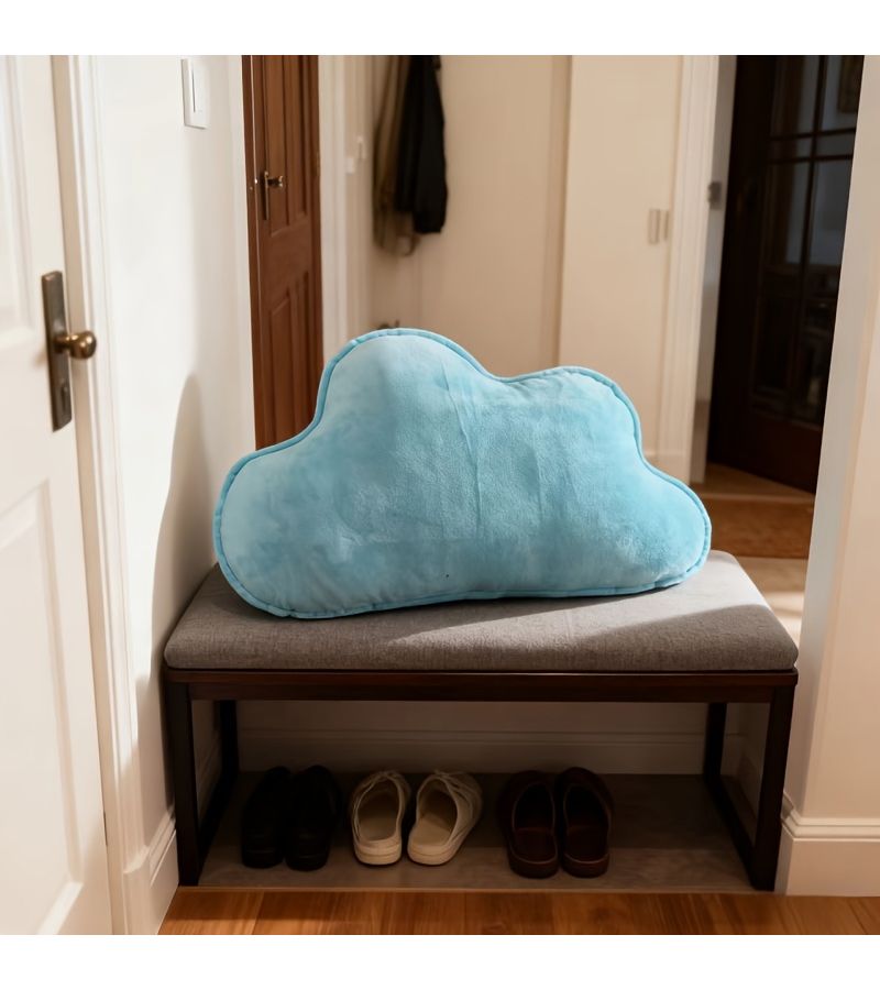 Blue Cloud Shaped Cushion Home Decor Pillow Backrest Support Pillow For Bed Cushion - Image 3