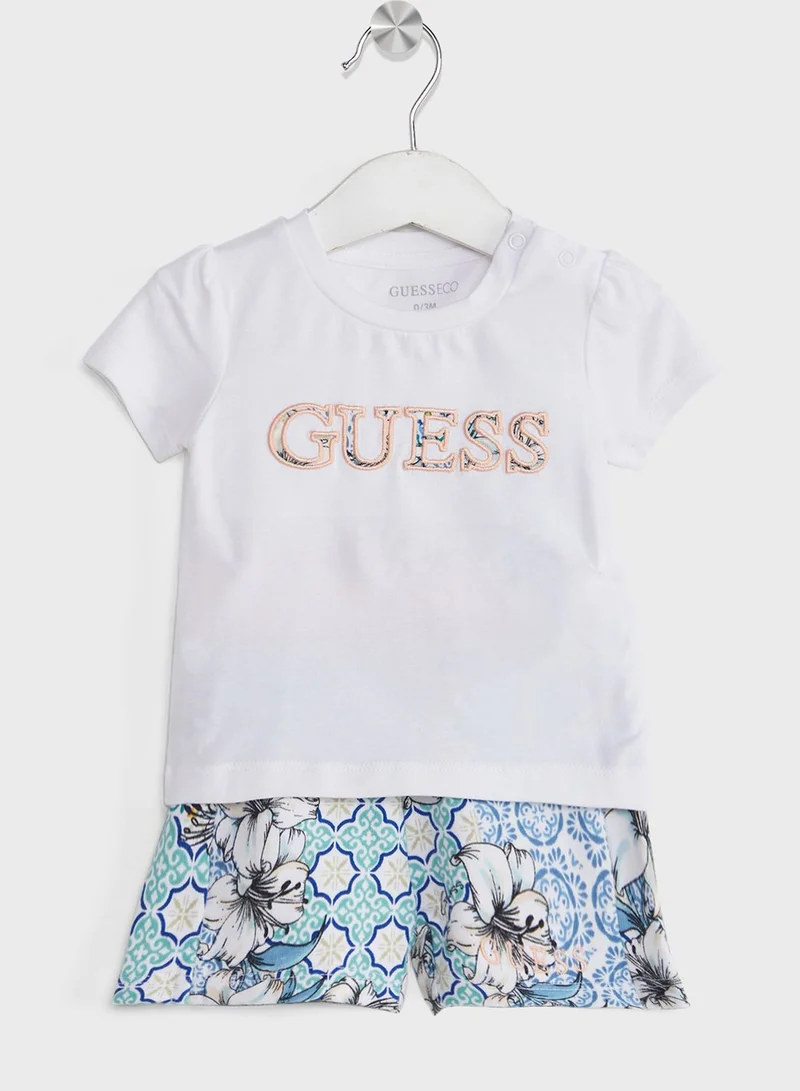 GUESS Infant Logo T-Shirt & Shorts Set
