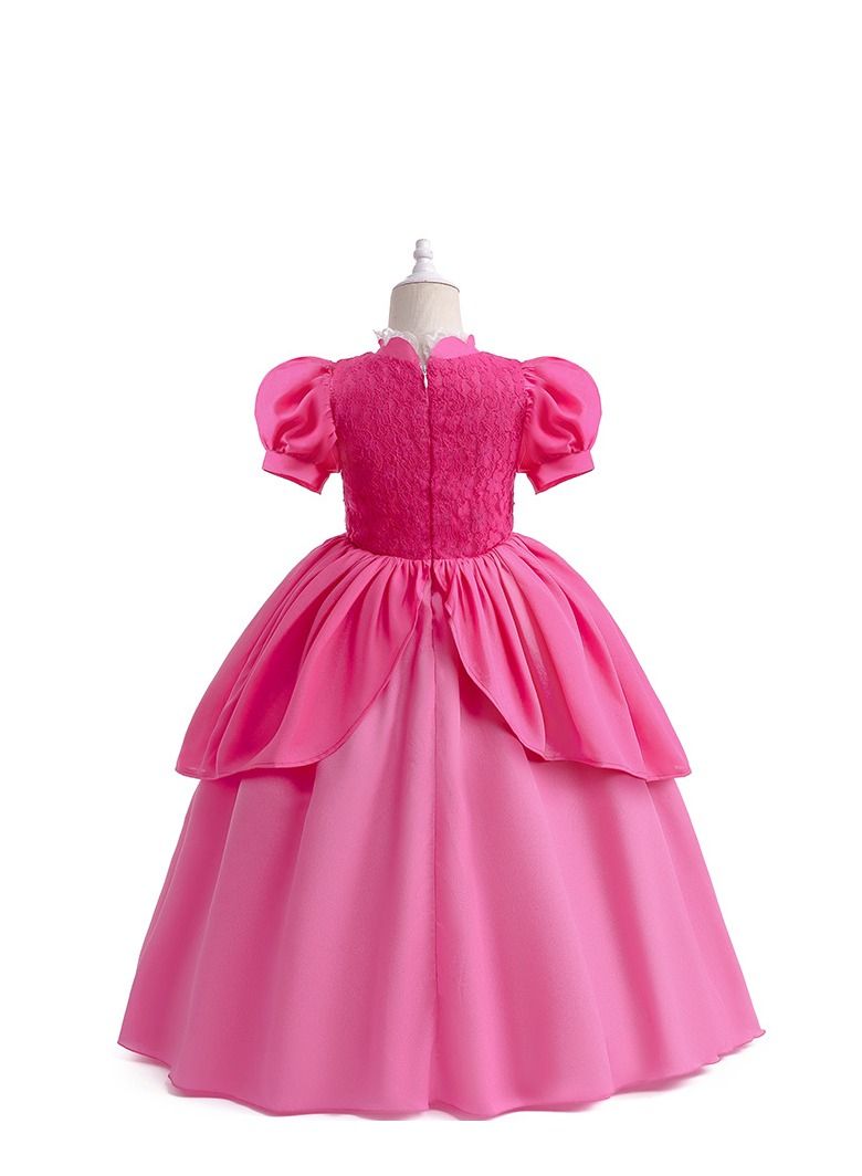 XiuWoo Girls Dress Costume For Kids Princess Up With Accessories Birthday Party Cosplay Outfits  110cm - Image 3
