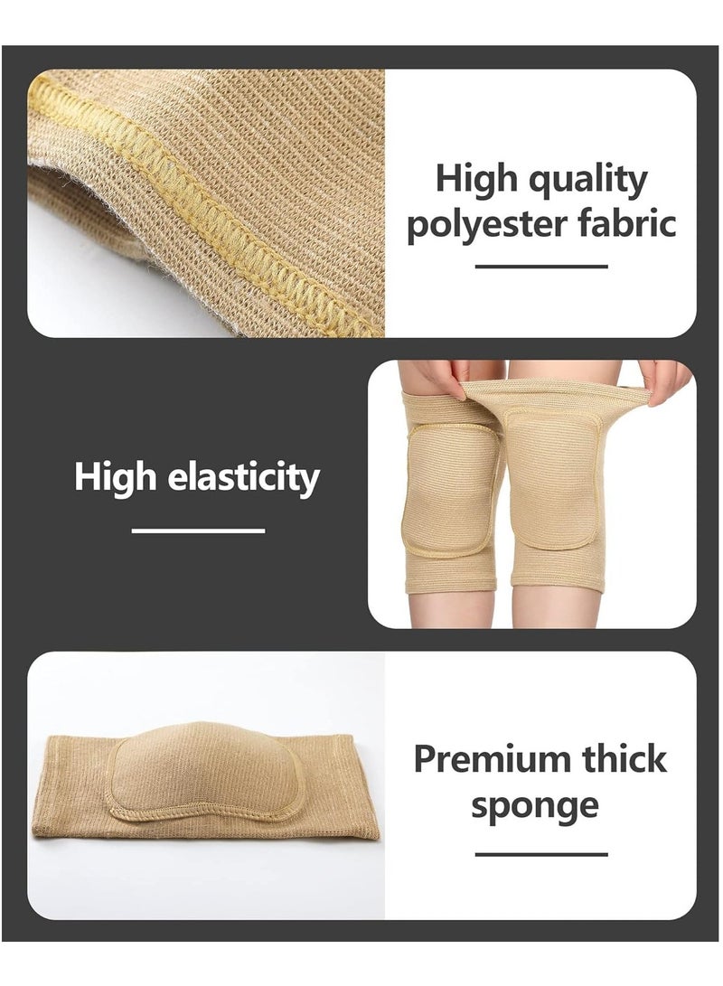 SYOSI 3 Pairs Dance Knee Pad Volleyball Knee Pads, with Sponge Knee Protector Guards, for Adult Kids Sports Dance Football Gym Skating Yoga Pole Floor Dance Non-slip Elastic Padded Knee Brace Support - Image 2