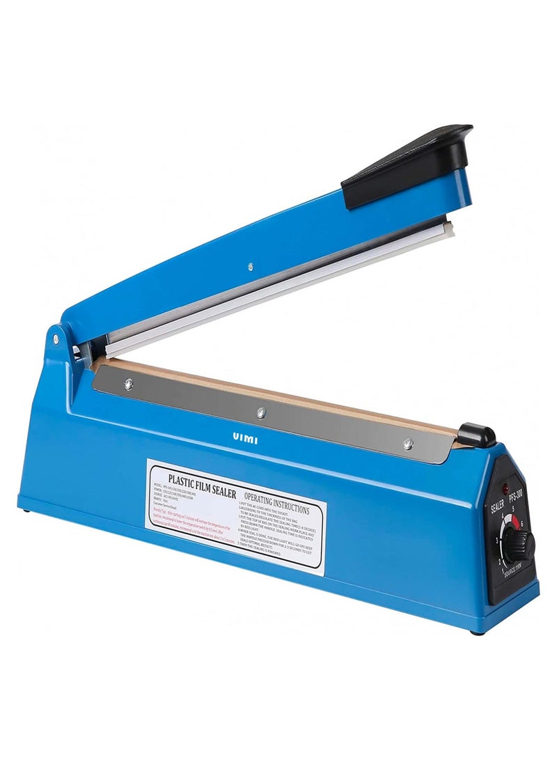 TUNKE Electric Impulse Sealer Machine with BS Plug - 200mm, 300W - Manual Bags Sealing Machine with 8 Adjustable Temperature Levels for Quick Heating - Ideal for Plastic PP, PE Bags, Pouches, Food Packaging, and Small Business Use  - Image 2