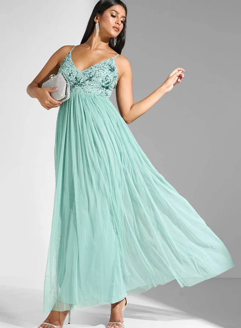 Namshi x Sequin Bodice Tulle Dress