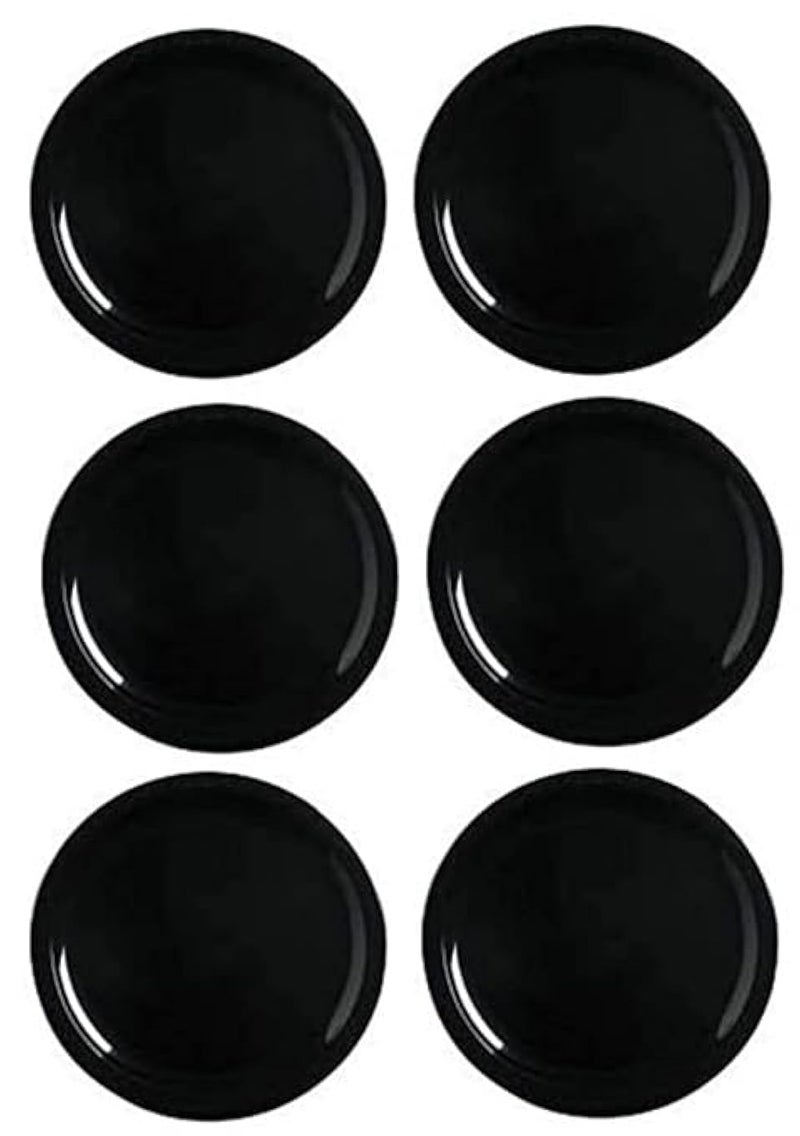 Coolkart Plastic Round Breakfast Plates Half Plates MicrowaveDishwasherFreezer Safe Diameter 195 cm Side Plate Pack of 6 Microwave Safe - Image 1