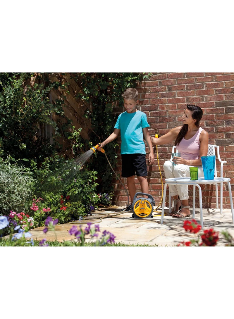 Hozelock Pico Reel 10M Compact Garden Hose Reel for Balcony & Small Gardens - Image 4