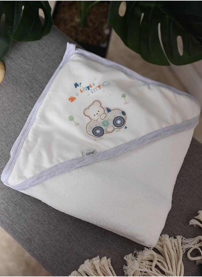 FUN MOMENT Baby Towel With A Hood For Newborns And Toddlers  - Image 1