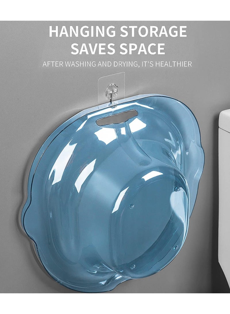 حمامات سيتز لمقعد المرحاض، حمام سيتز للعناية بعد الولادة، حمام سيتز للبواسير مع فلوشير للنساء الحوامل، مقعد بخار يوني، حوض نقع لعلاج الالتهاب، يناسب المرحاض العالمي (ازرق) - Image 4