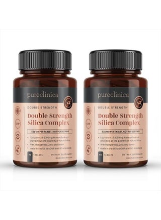 pureclinica double strength glutathione UltraColl Collagen 1200mg + Hyaluronic Acid 300mg (1500mg Total)  360 Tablets | Up to 12-Month Supply | Marine Collagen Types I, II, III & VII Grape Seed Extract - 300mg