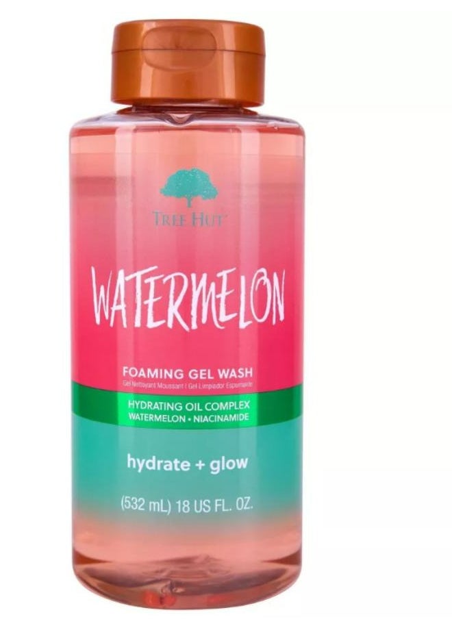 Tree Hut Watermelon Foaming Gel Gel Wash 532 ML  - Image 1