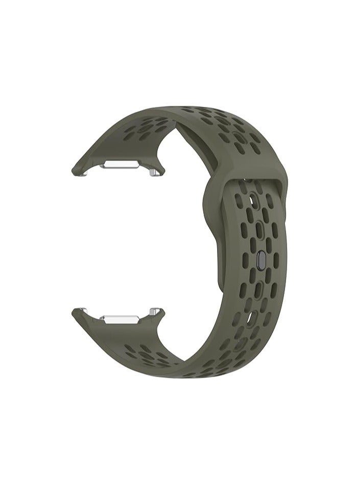 موكوم سوار ساعة سيليكون من MOCOM لسامسونج جالكسي ووتش ألترا 47 ملم، سوار استبدال مريح وقابل للتنفس لساعة جالكسي ووتش ألترا 47 ملم، إكسسوارات ساعة ذكية مقاومة للماء - Image 4