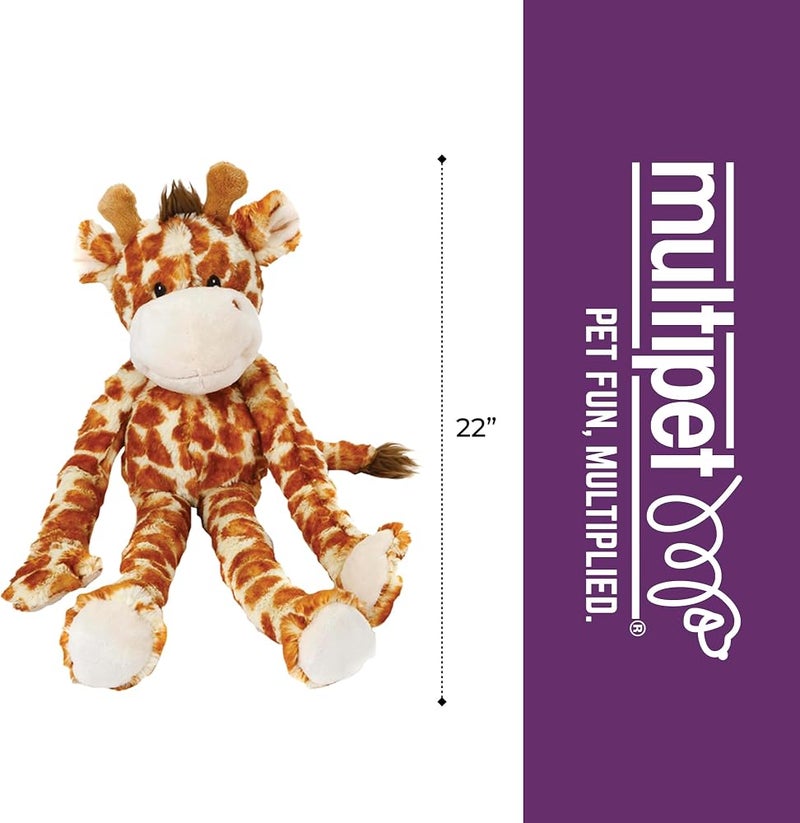 Multipet Swingin 19-Inch Large Plush Dog Toy with Extra Long Arms and Legs with Squeakers - Image 4
