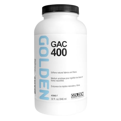 Golden Acrylic Polymer GAC-400 Stiffens Textiles/Fibers - 32 oz Jar - Image 1