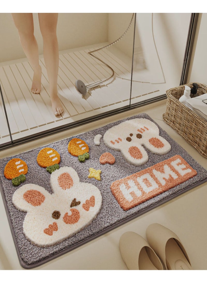 Jingke Quick-drying Absorbent Floor Mats Bathroom Anti-slip Mats Toilet Absorbent Foot Mats Entry-level Mats 40*60cm  015 - Image 5