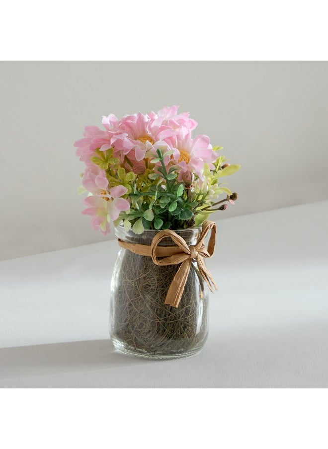 Home Box Caven Daisy Arrangement in Glass Bottle 9 x 9 x 13 cm  - Image 1