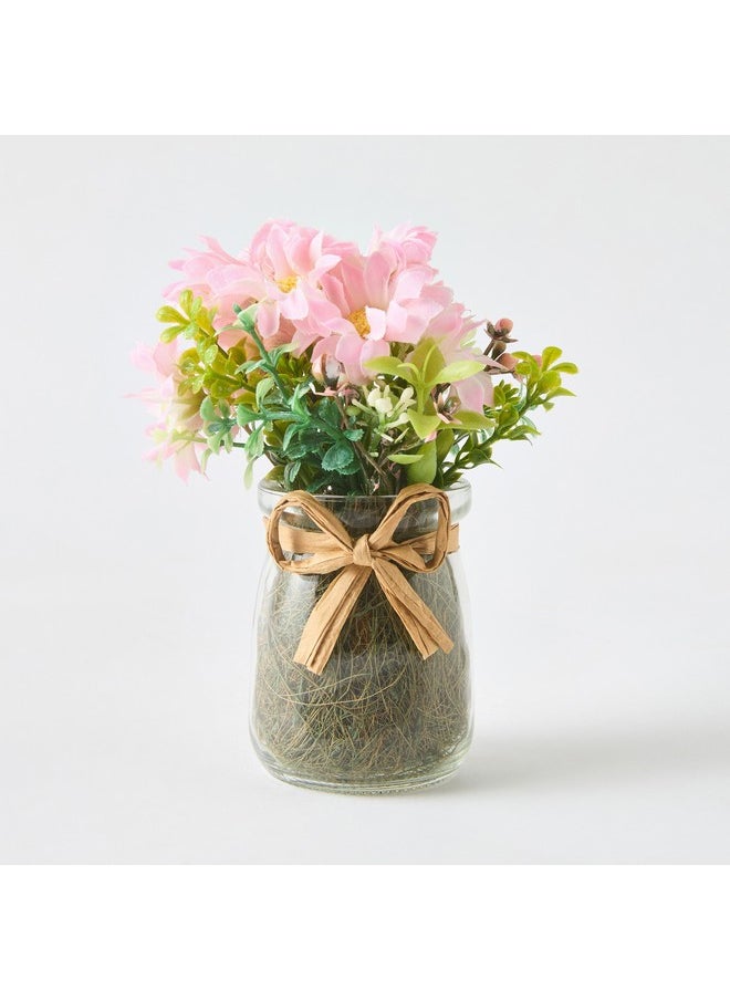 Home Box Caven Daisy Arrangement in Glass Bottle 9 x 9 x 13 cm  - Image 5